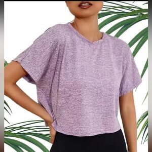 Open Back Workout Shirt